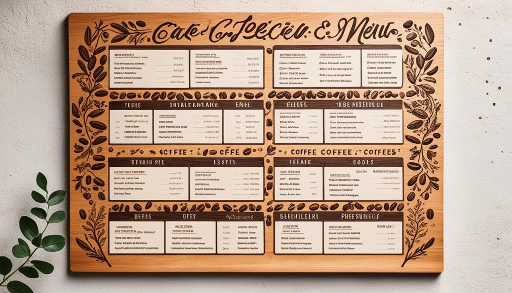 coffee menu image